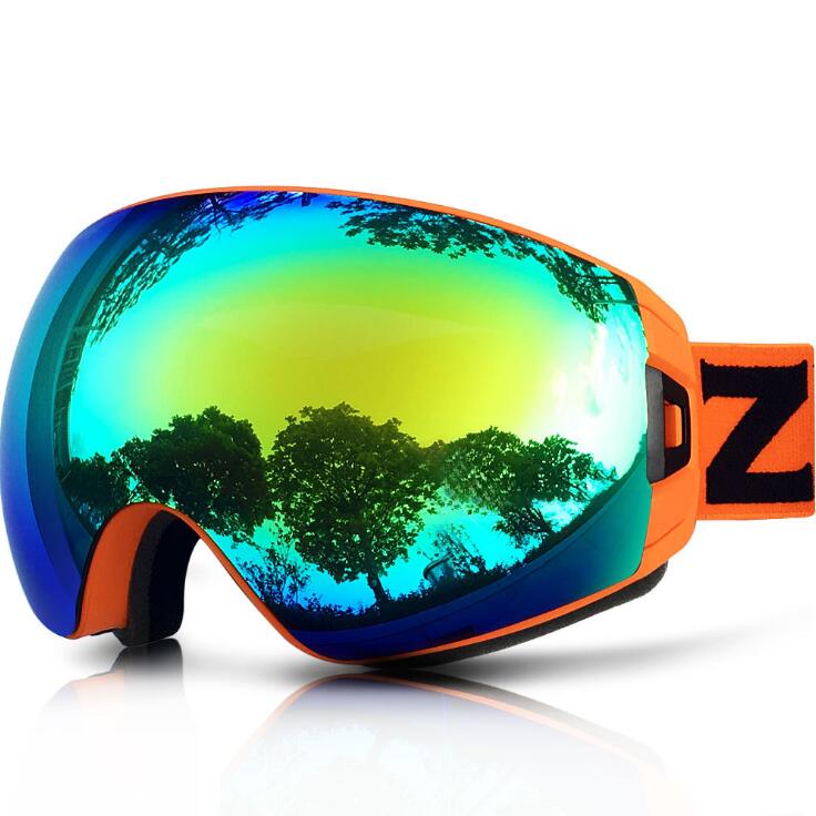 mirror snowboard goggles ZIONOR Lagopus Full Mirror Ski Snowboard Goggles – ZebSports