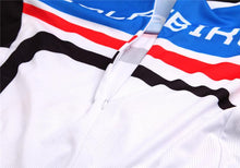 WOLFBIKE White Blue Short Sleeve Cycling Jersey - enjoy-outdoor-sport