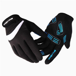 WOLFBIKE Black White Cycling Full Finger Gloves - enjoy-outdoor-sport