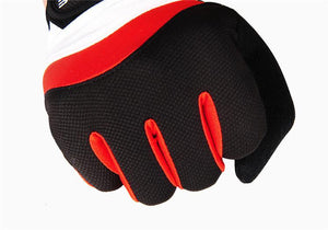 WOLFBIKE Red White Cycling Full Finger Gloves - enjoy-outdoor-sport