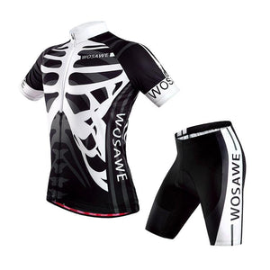 WOSAWE Bone White Short Sleeve Cycling Jersey Set - enjoy-outdoor-sport