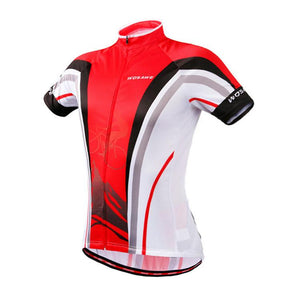 WOSAWE Red Short Sleeve Cycling Jersey - enjoy-outdoor-sport