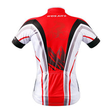 WOSAWE Red Short Sleeve Cycling Jersey - enjoy-outdoor-sport