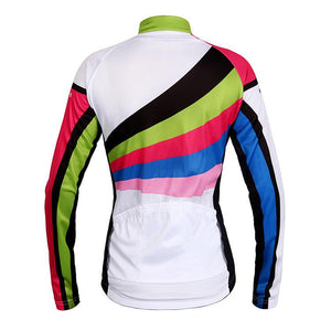 WOSAWE Multi-color Long Sleeve Cycling Jersey - enjoy-outdoor-sport