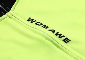 WOSAWE Green Black Long Sleeve Cycling Jersey - enjoy-outdoor-sport