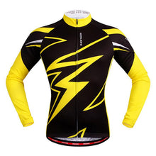 WOSAWE Yellow Black Long Sleeve Cycling Jersey - enjoy-outdoor-sport