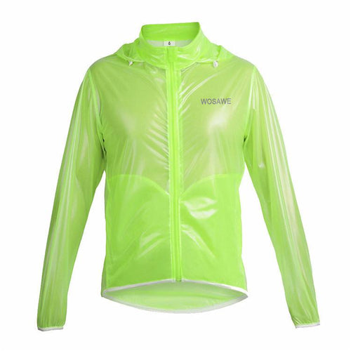 WOSAWE Waterproof Windproof Green Cycling Raincoat - enjoy-outdoor-sport
