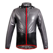 WOSAWE Waterproof Windproof Black Cycling Raincoat - enjoy-outdoor-sport