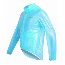 WOSAWE Waterproof Windproof Blue Long Sleeve Cycling Raincoat - enjoy-outdoor-sport