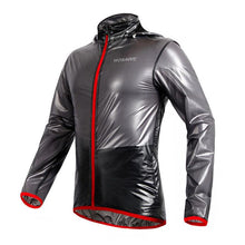 WOSAWE Waterproof Windproof Black Cycling Raincoat - enjoy-outdoor-sport