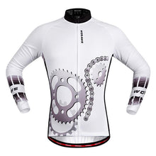 WOSAWE  Gear White Long Sleeve Cycling Jersey - enjoy-outdoor-sport