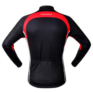 WOSAWE Black Long Sleeve Cycling Jersey - enjoy-outdoor-sport