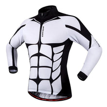 WOSAWE Muscle White Long Sleeve Cycling Jersey - enjoy-outdoor-sport