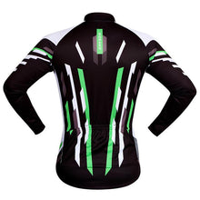 WOSAWE Warm Winter Fall Black White Long Sleeve Cycling Jersey - enjoy-outdoor-sport