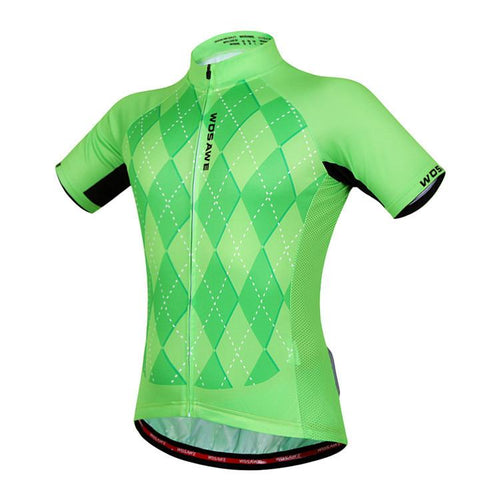 WOSAWE Green Short Sleeve Cycling Jersey - enjoy-outdoor-sport