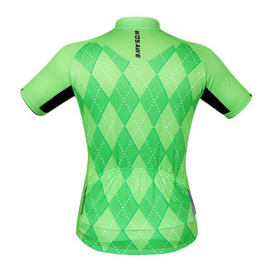 WOSAWE Green Short Sleeve Cycling Jersey - enjoy-outdoor-sport