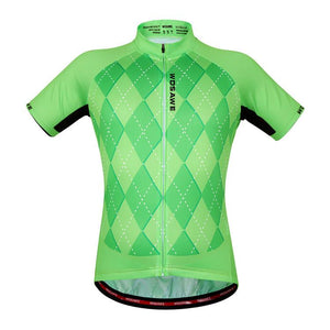 WOSAWE Green Short Sleeve Cycling Jersey - enjoy-outdoor-sport