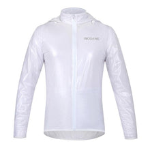 WOSAWE Waterproof Windproof White Cycling Raincoat