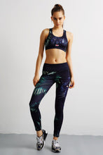 Print Cute Black Leopard Sports Bra for Women