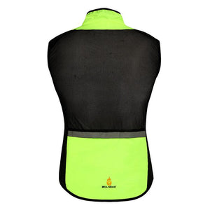 WOLFBIKE Green Sleeveless Cycling Jersey - enjoy-outdoor-sport