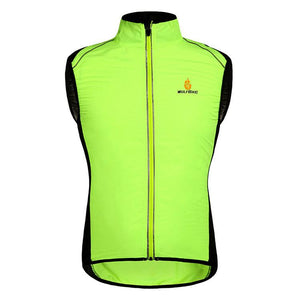 WOLFBIKE Green Sleeveless Cycling Jersey - enjoy-outdoor-sport