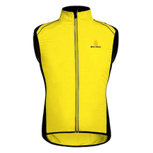 WOLFBIKE Yellow Sleeveless Cycling Jersey - enjoy-outdoor-sport