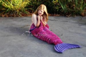 Child Mermaid Tail Blanket