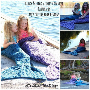 Child Mermaid Tail Blanket