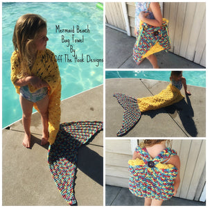 Child Mermaid Tail Blanket