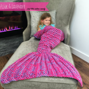 Child Mermaid Tail Blanket