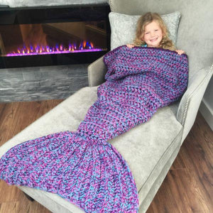 Child Mermaid Tail Blanket