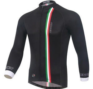 Italy Black Long Sleeve Cycling Jersey Set - enjoy-outdoor-sport