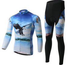 Blue Owl Long Sleeve Cycling Jersey Set - enjoy-outdoor-sport