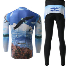 Blue Owl Long Sleeve Cycling Jersey Set - enjoy-outdoor-sport