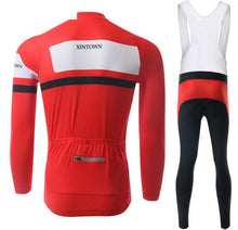 Italy Red and White  Long Sleeve Cycling Jersey Set - enjoy-outdoor-sport