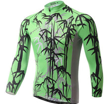 Green Bamboo Long Sleeve Cycling Jersey Set - enjoy-outdoor-sport