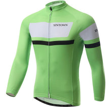 Super Comfortable Green Long Sleeve Cycling Jersey Set - enjoy-outdoor-sport