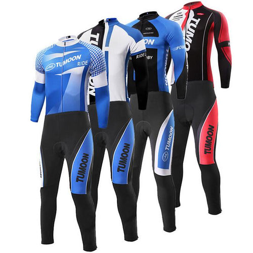 TUMOON Fashion Long Sleeve Cycling Jersey Set - enjoy-outdoor-sport