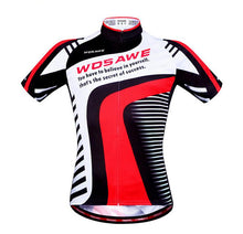 WOSAWE Green White Short Sleeve Cycling Jersey