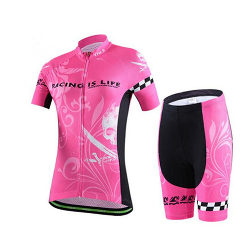 Tropical Racing Red Short Sleeve Cycling Jersey Set - enjoy-outdoor-sport