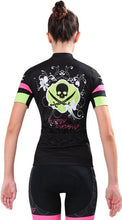 Tropical Skull Green Short Sleeve Cycling Jersey