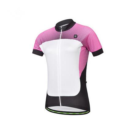 CHEJI White Pink Short Sleeve Cycling Jersey - enjoy-outdoor-sport
