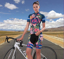 Tropical Flowers Short Sleeve Cycling Jersey Set - enjoy-outdoor-sport