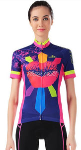 CHEJI Red Mouth Short Sleeve Cycling Jersey - enjoy-outdoor-sport