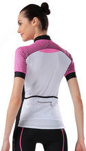 CHEJI White Pink Short Sleeve Cycling Jersey - enjoy-outdoor-sport