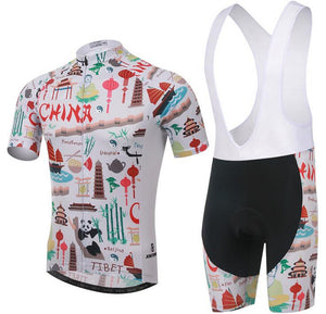 XINTOWN White Panda Short Sleeve Cycling Jersey Set - enjoy-outdoor-sport