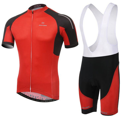 XINTOWN Red Black Short Sleeve Cycling Jersey Set - enjoy-outdoor-sport
