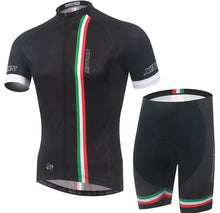 XINTOWN Italy Black Short Sleeve Cycling Jersey Set - enjoy-outdoor-sport