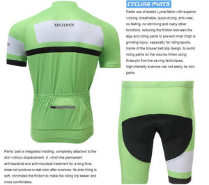 XINTOWN Green White Short Sleeve Cycling Jersey Set - enjoy-outdoor-sport