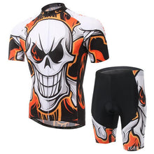 XINTOWN Skull Short Sleeve Cycling Jersey Set